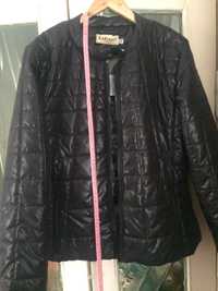 Куртка женская новая, размер 54, цвет черный, дутый
