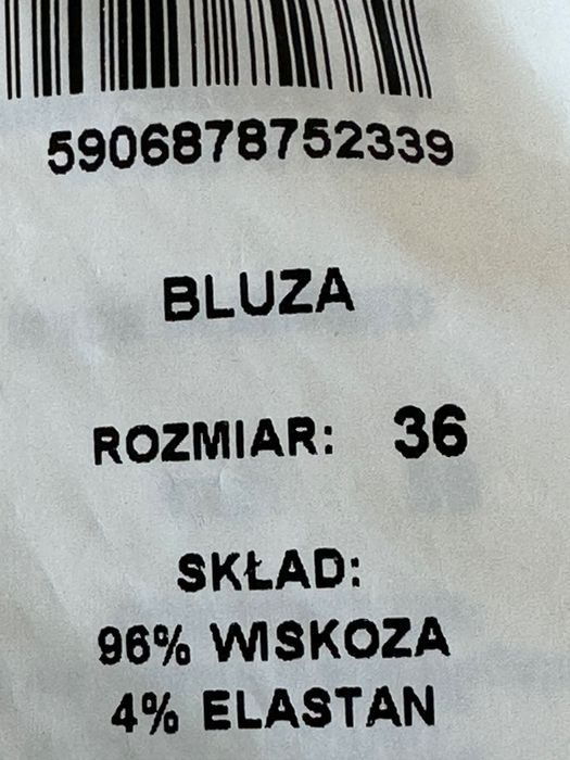 Bluza damska SOLAR  r. 36 jak nowa wiskoza