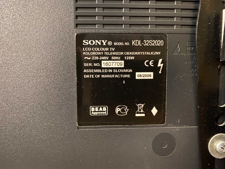 Телевізор Sony Bravia KDL-32S2020, 32", HD Ready — робочий стан