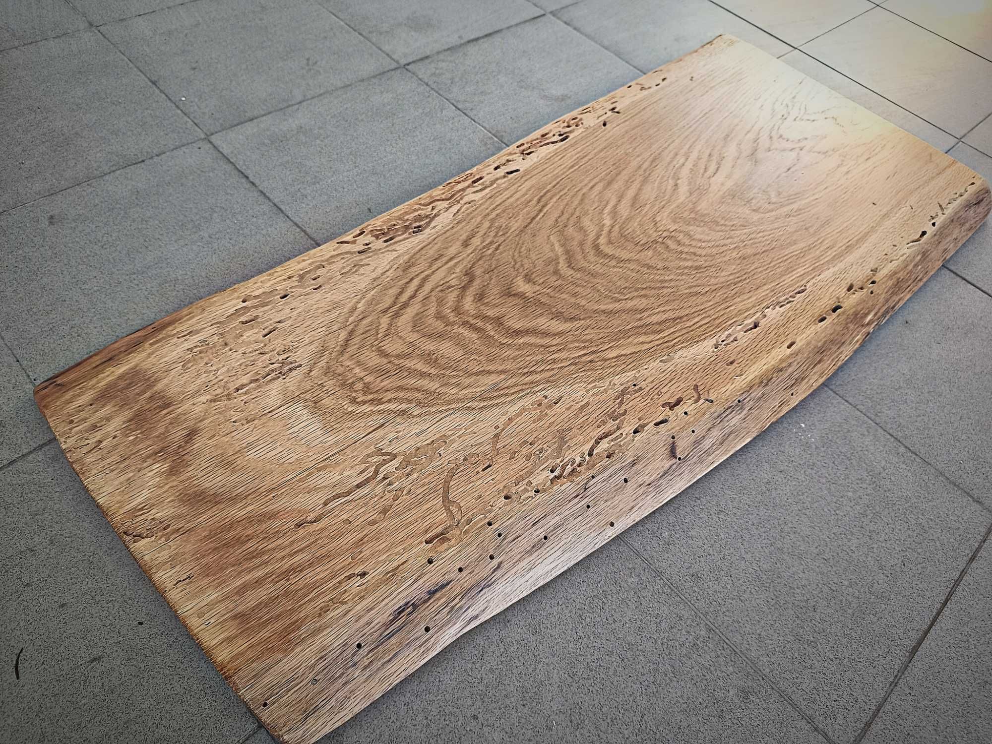 Monolit dębowy Rustykalny 110x45 na stolik półkę dekoracje