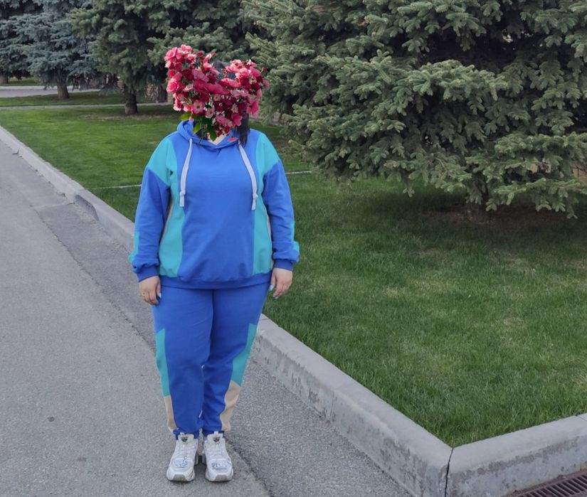 Жіночий прогулянковий костюм батал, якісна двохнитка