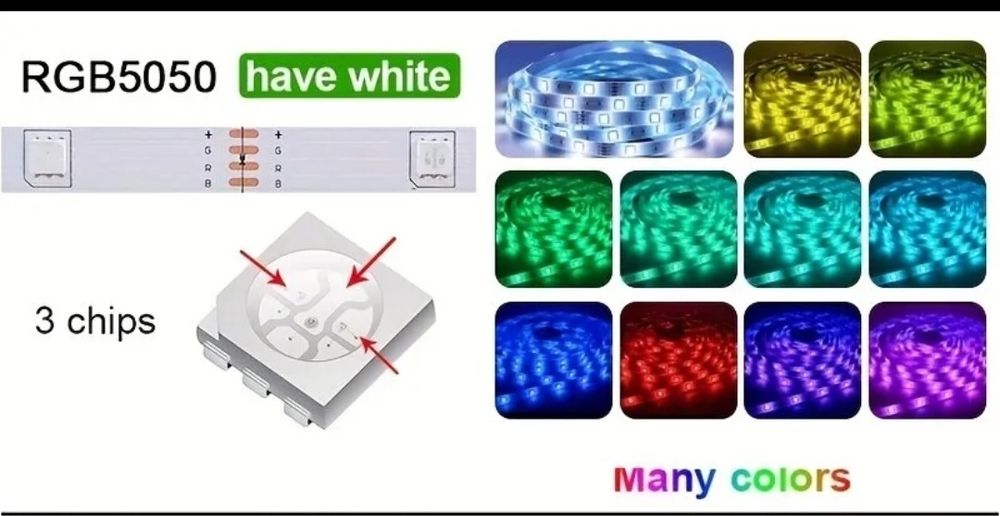 Светодиодная Лента светодиодная led лента світлодіодна стрічка RGB5050