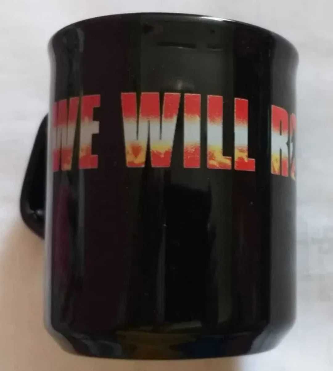 Подарочная кофейная рок чашка керамическая We Will Rock You 250мл