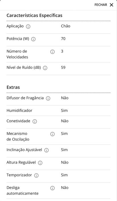 Ventoinha de Pé BECKEN