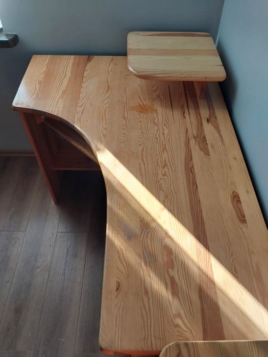 Biurko narożne sosnowe