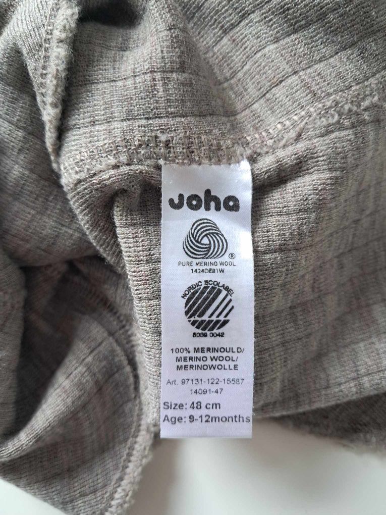 Kominiarka 100% Wełna Merino r 48/ 9-12m