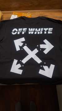 T-shirt Off White roz L premium