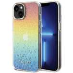 Etui Guess IML Faceted Mirror Disco Iridescent na iPhone 15 - wielokol