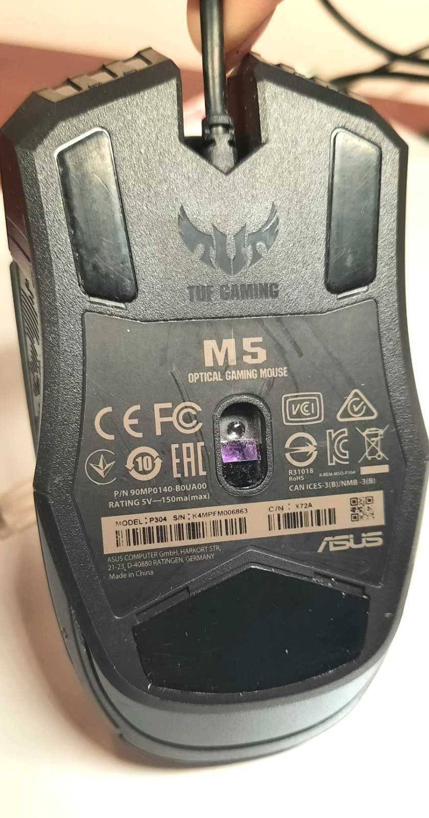 Комп'ютерні мишки ASUS: ROG Pugio II P705 та TUF Gaming M5 P304, б/в