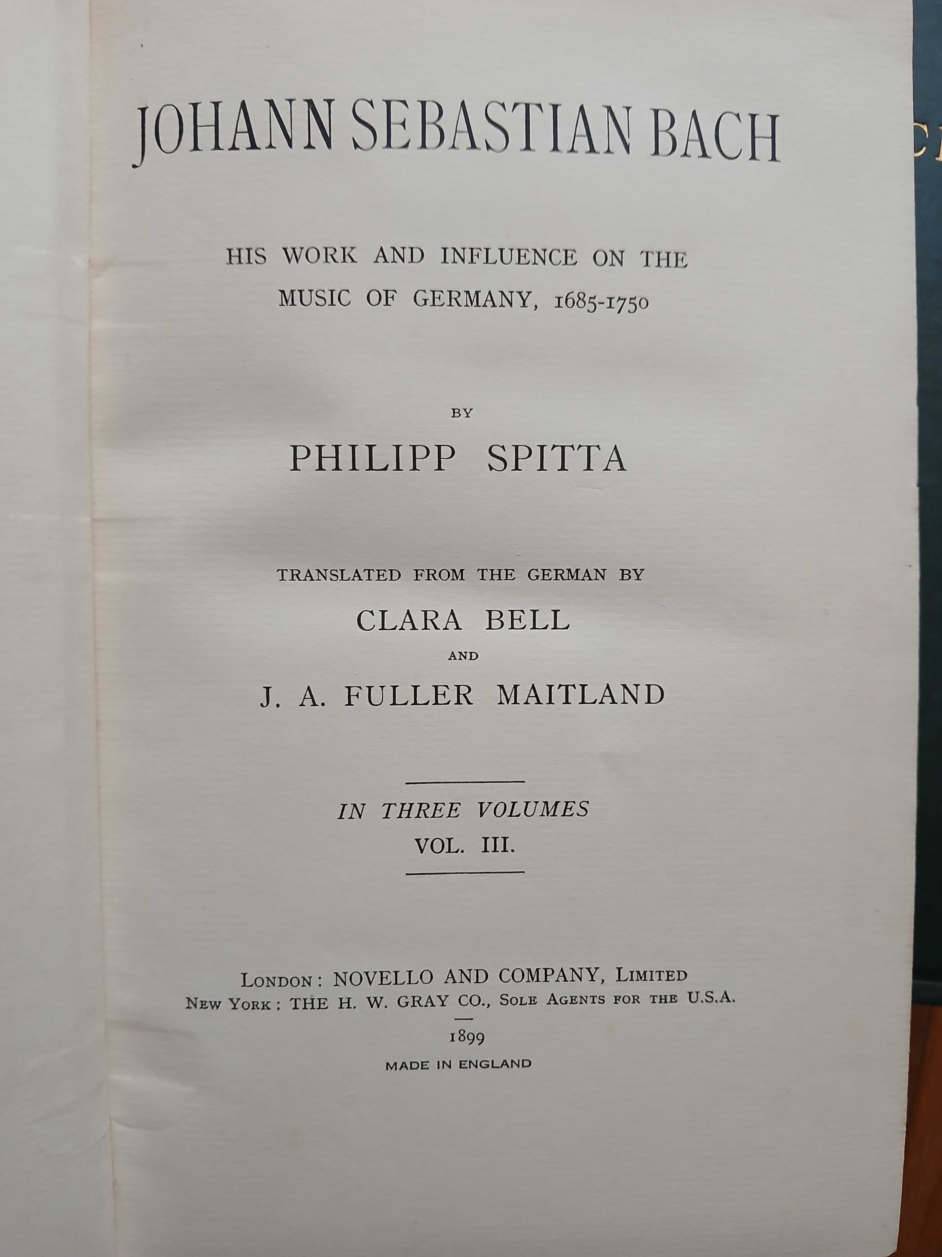 The Life of Bach - Philipp Spitta