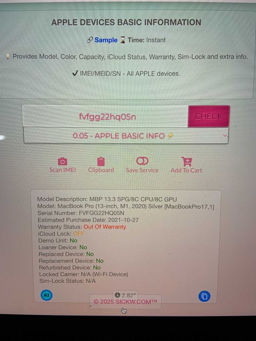 MacBook Pro 13" M1 /16GB/256GB Space Gray 2020