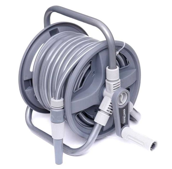 KRAFT&DELE Wąż Stojak Ogrodowy Zwijany Na Bębnie 20m 3/4" KD2079
