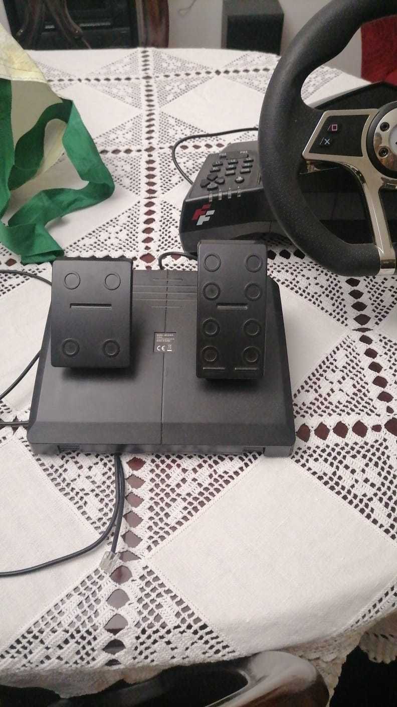 Volante e pedais para ps4ps3 pc