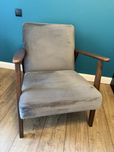 Fotel ikea EKANESET, velvet szary