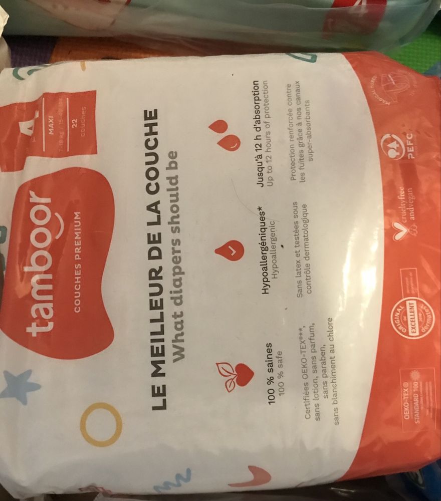 Tamboor 4 maxi 22 szt, 7-18 kg pieluchy pampersy