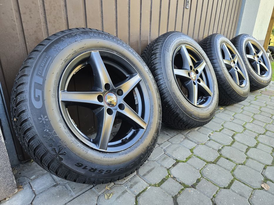 Felgi z oponami zimowymi 215/65R16 Audi Q3 5x112 VW Tiguan Ateca