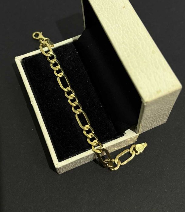 ZŁOTO - Bransoletka Figaro 333/4,22g Dł: 17cm