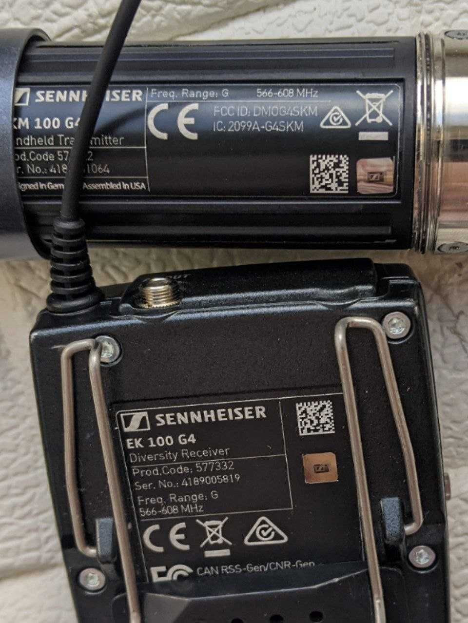 Sennheiser G4 566-608MHz SKM EK ручний мікрофон та приймач