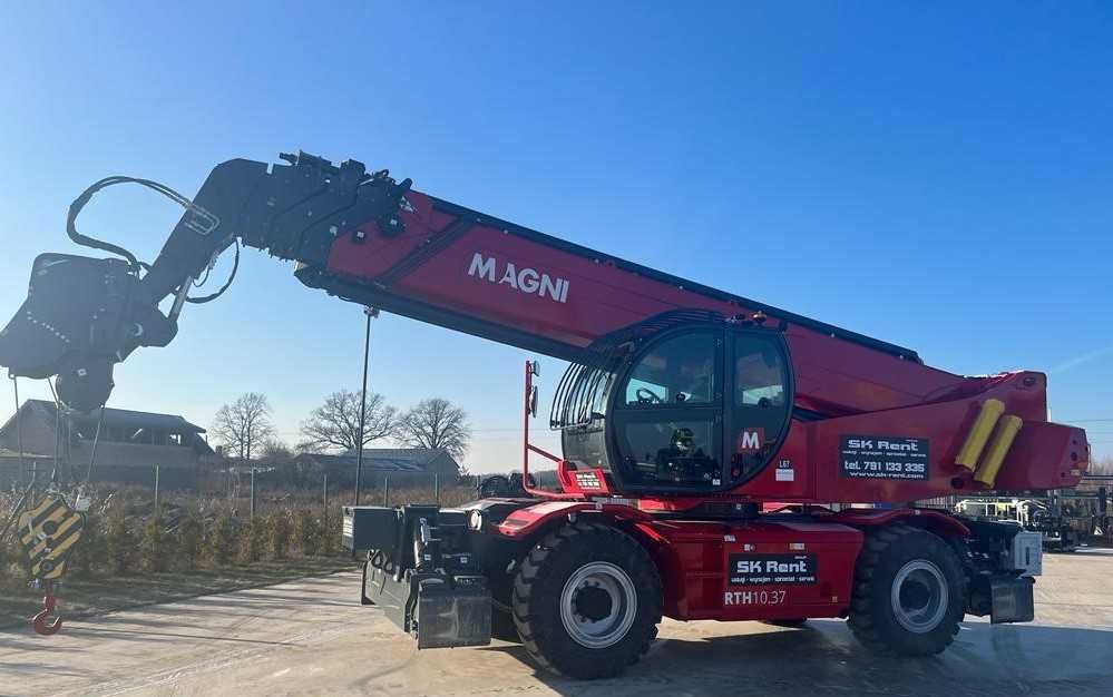 Usługa dźwig ładowarka elektryczna, spalinowa, 10ton, 37 metrów