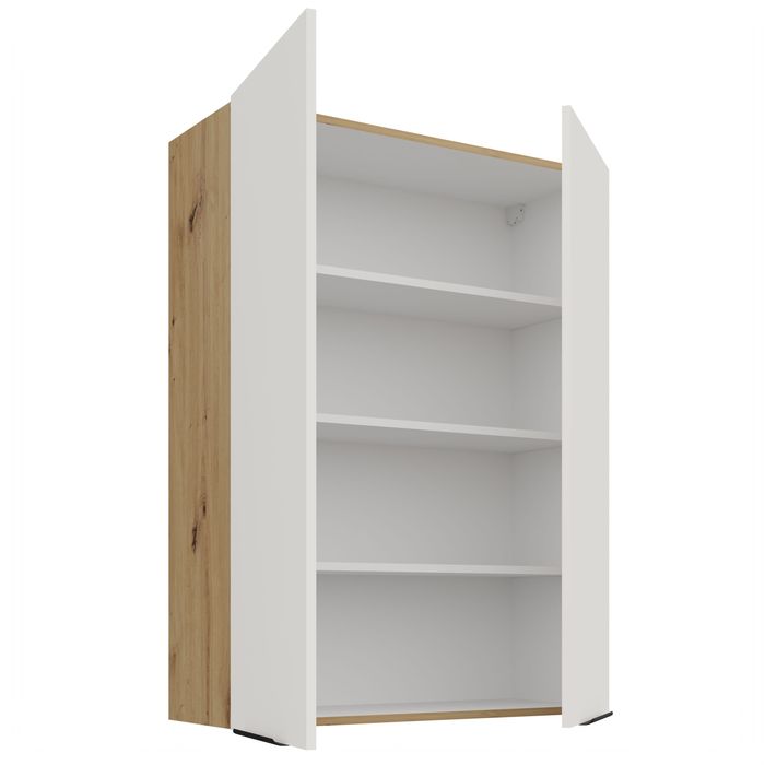 Meble kuchenne kuchnia CZARNA ANTYFINGER zestaw mebli MAT BLACK