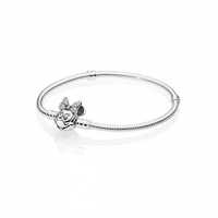 Pulseira Disney Minnie Pandora em Prata de Lei S925 Nova