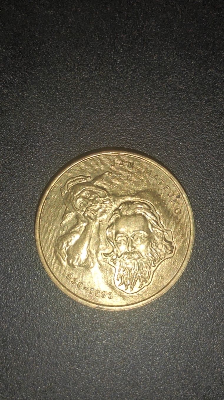 Moneta Kolekcjonerska 2zl Jan Matejko 2002 rok