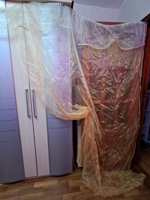 Тюль органза с єффектом омбре и покривало