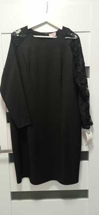 Czarna sukienka rozmiar 50