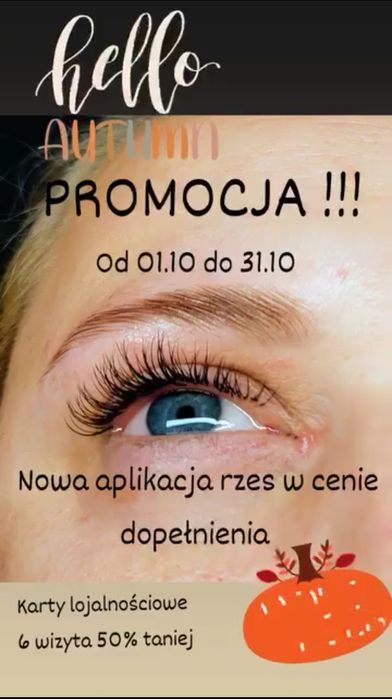 Przedłużanie rzęs, laminacja brwi, lifting rzęs