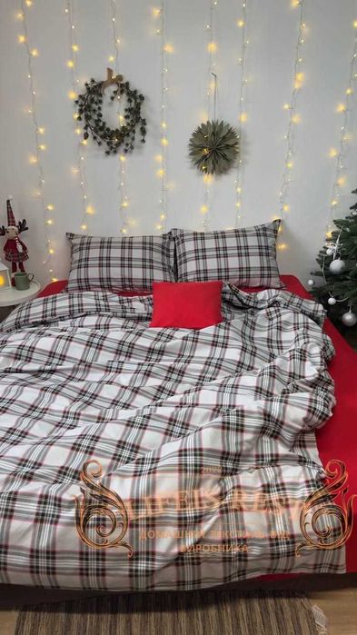 Комлект Фланель Байка Турция Фабрика полутоный двушка евро семейный