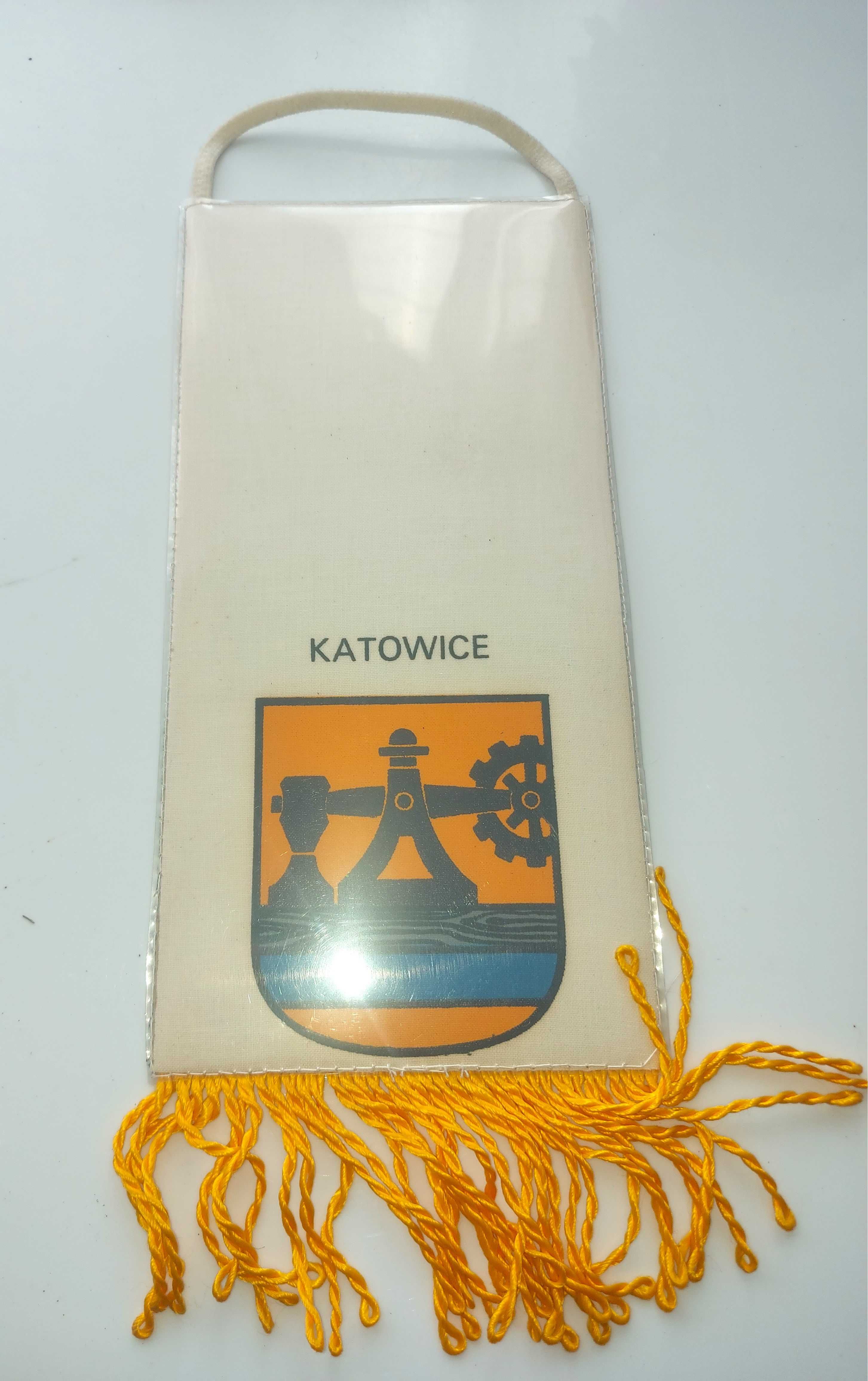 Proporczyk KWK Gottwald Kopalnia Węgla Kamiennego Katowice herb