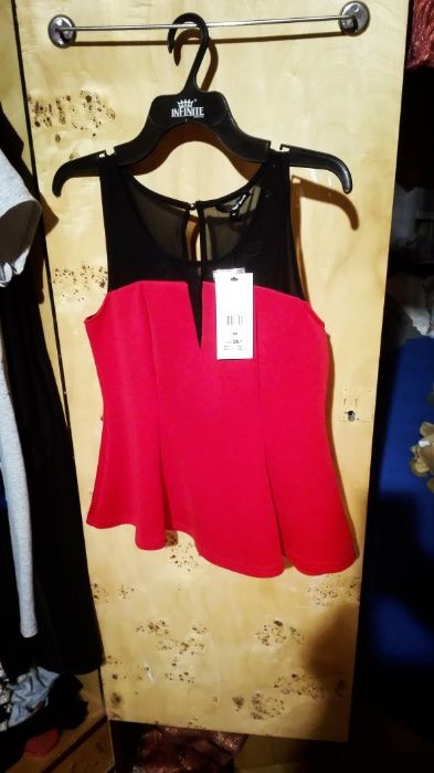 NOWA bluzka Tally Wejl sexy koronka baskinka
