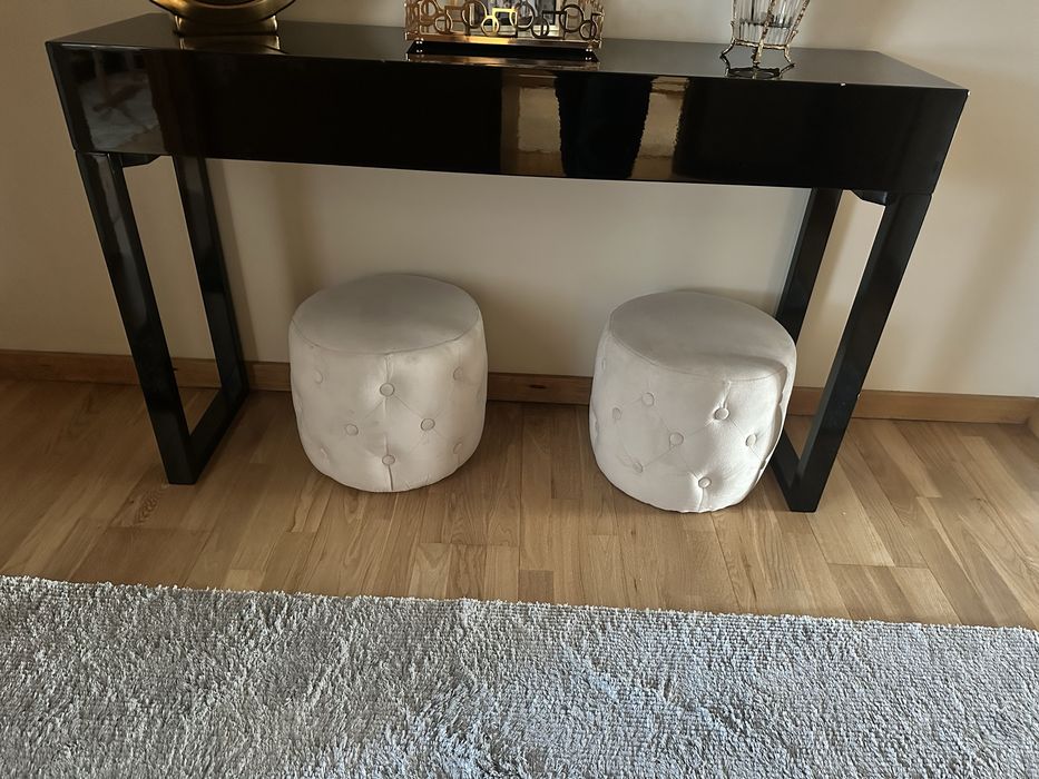 Movel aparador lacado a preto 1,30x0,34x0,80