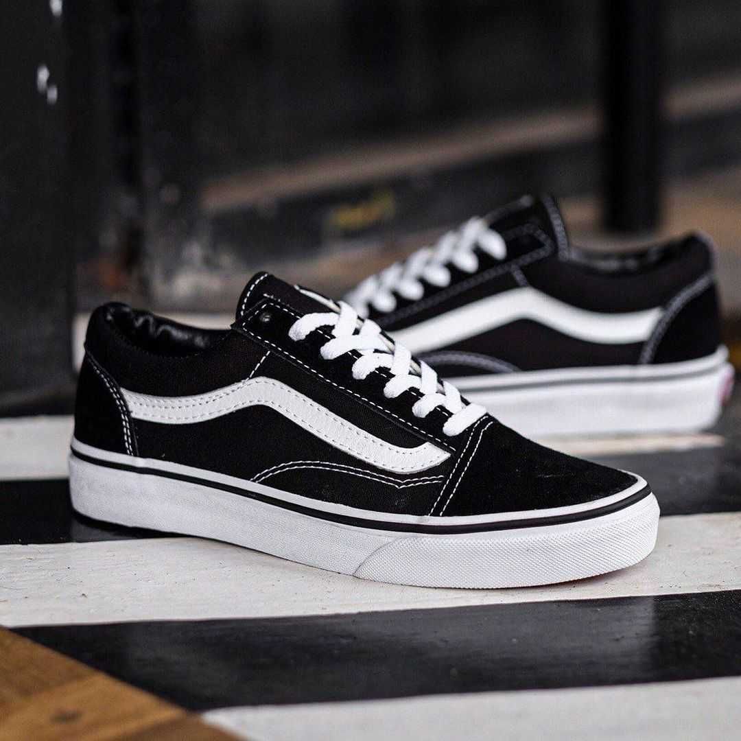 Чоловічі кросівки VANS old skool чорно-білі для сезону весна, літо