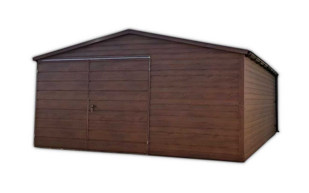 Garaż Blaszany Blaszak 5x5m Drewnopodobne PREMIUM od PRODUCENTA