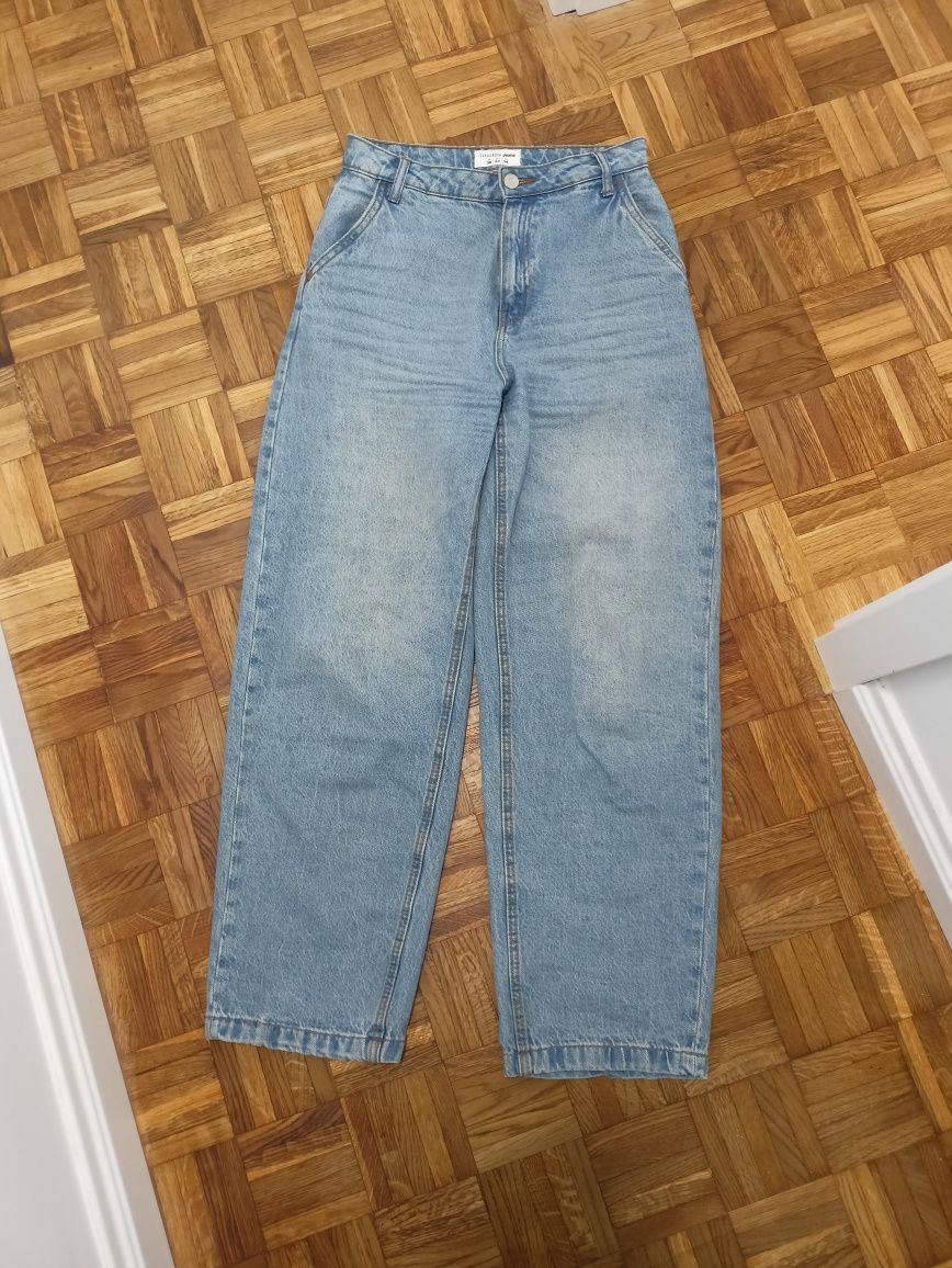 Spodnie dżinsowe oversize mom jeans M