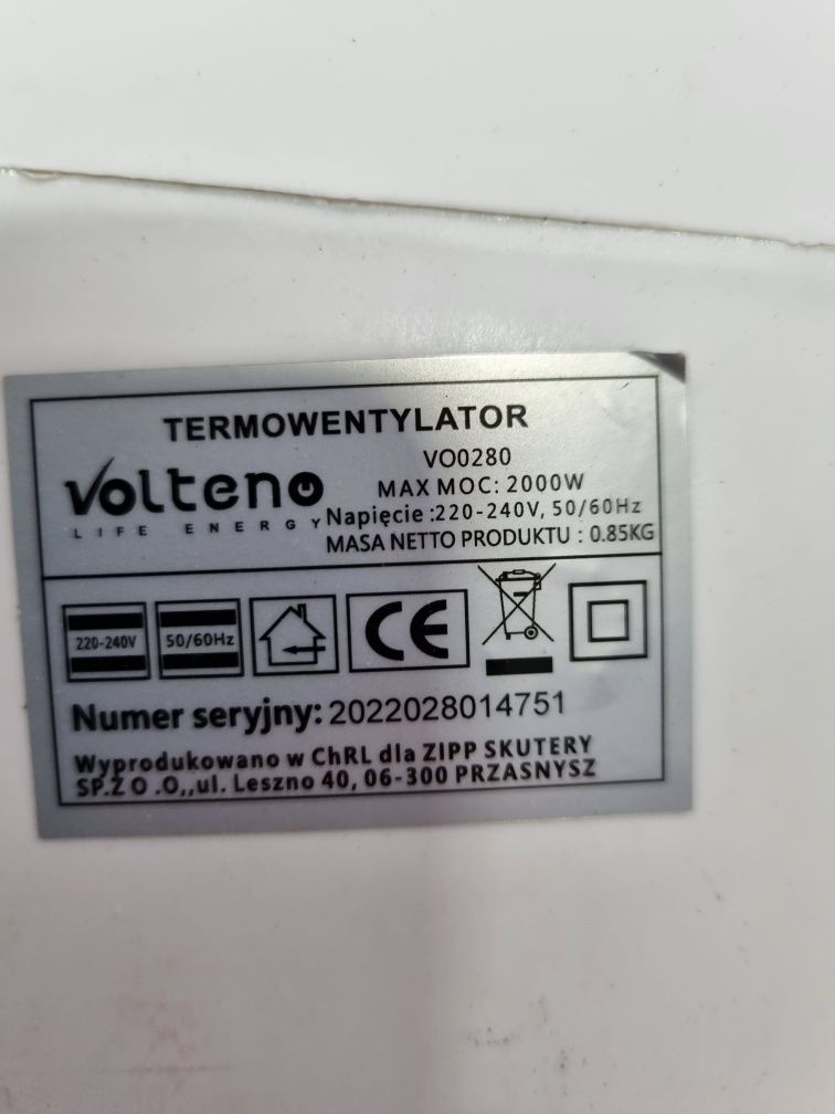 Termowentylator Farelka 2000W Volteno