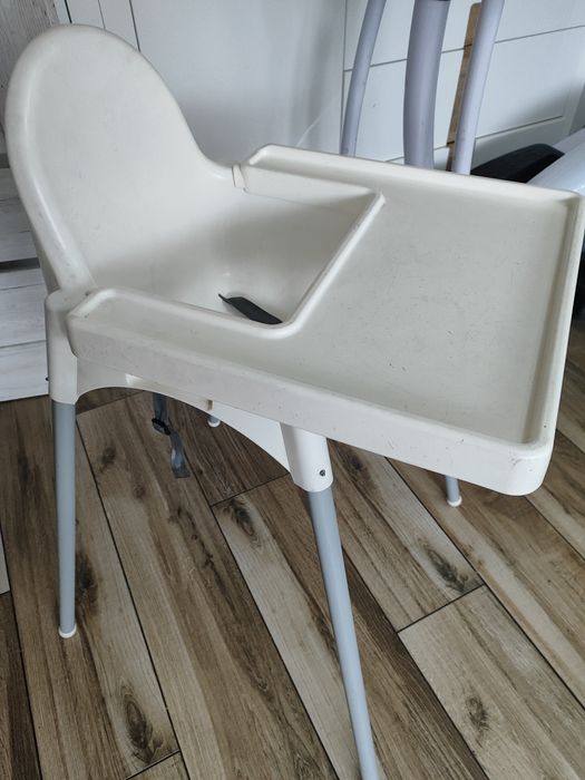 Krzesełko do karmienia dla noworodka  białe Ikea zdejmowana nakładka