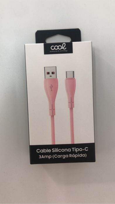 Cabos Tipo-C em silicone COOL