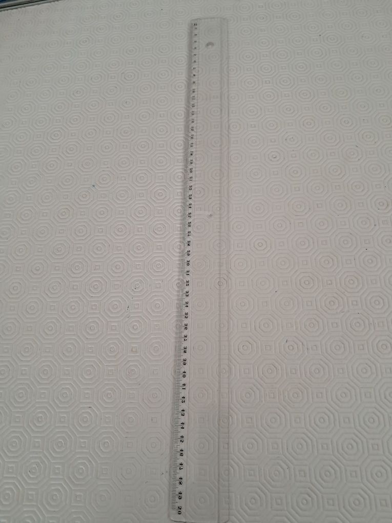 Régua transparente com 50 cm