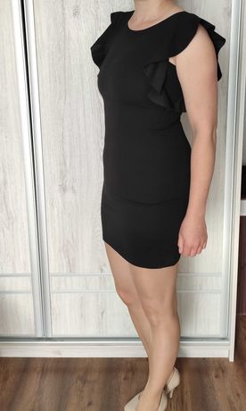 czarna sukienka mini S