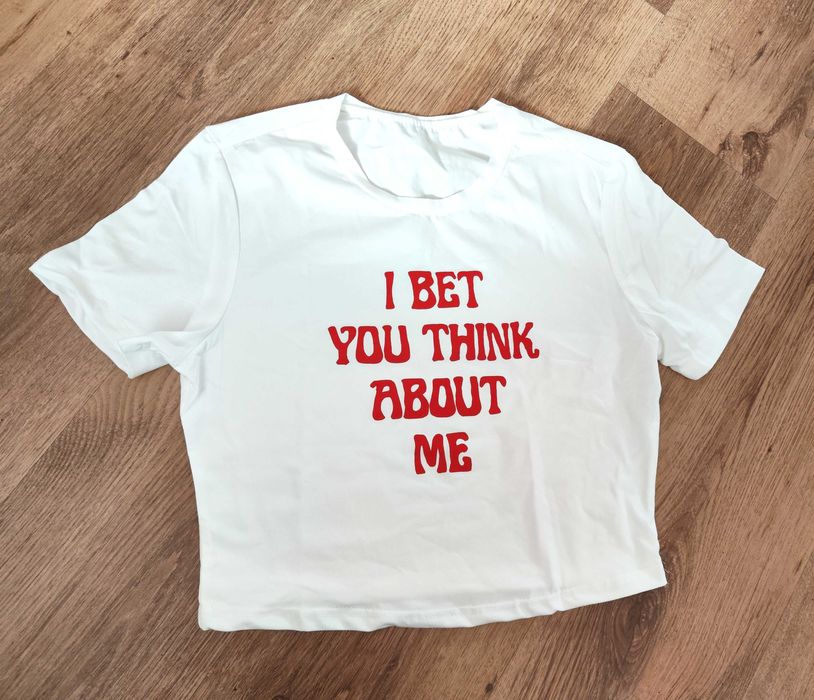 Crop top red Taylor swift valout Taylor's version koszulka