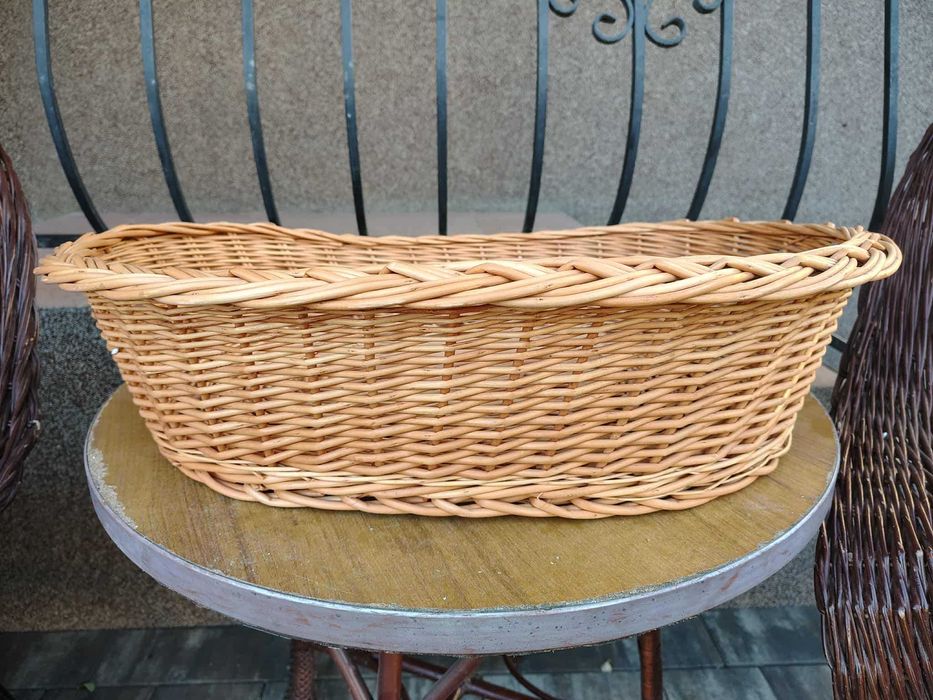 Legowisko dla psa wiklinowe szare + gratis