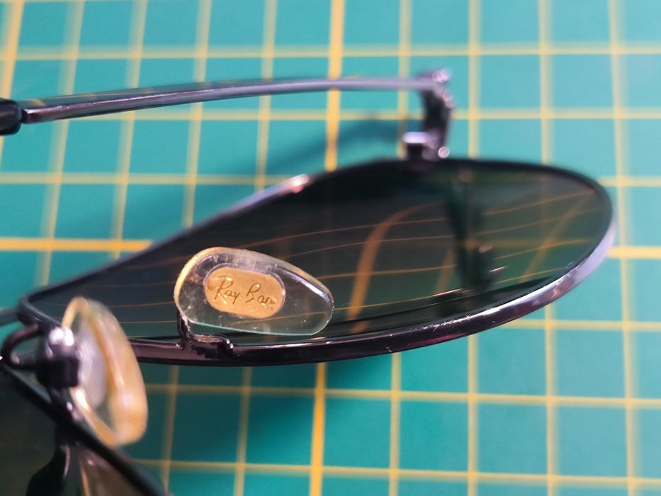 Ray Ban Aviator zielone.