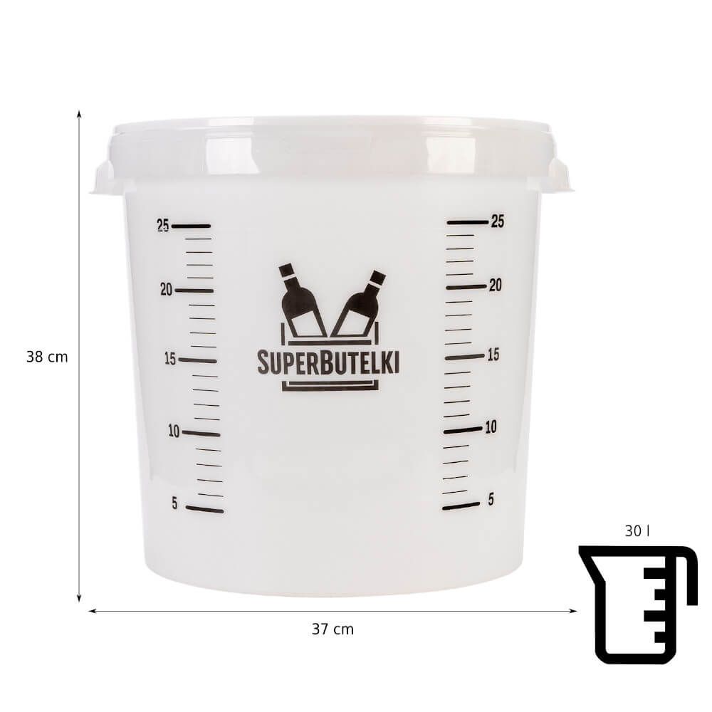 Pojemnik fermentacyjny - 30l - z kranikiem