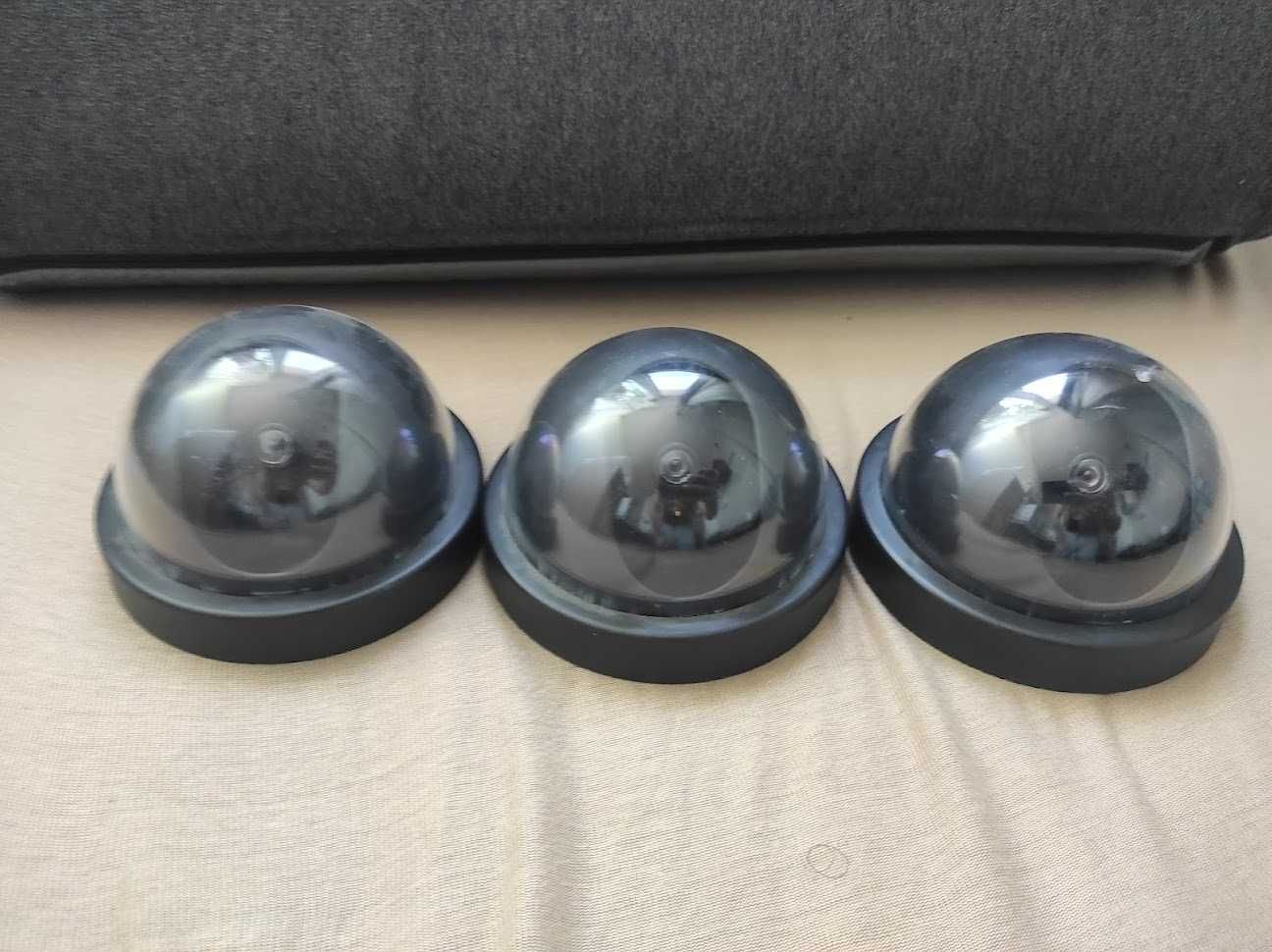 3x Atrapa Kamery na baterie, do zawieszenia, migająca dioda, strażnik