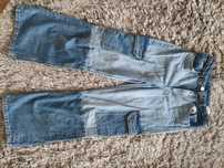 Spodnie dżinsowe H&M szerokie nogawki high waist, r. 146