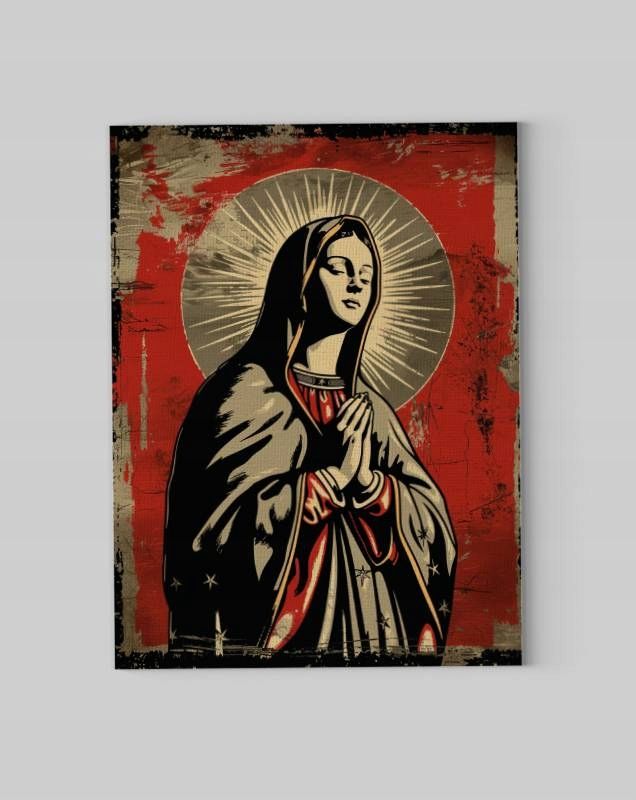 Obraz na płótnie "Ikona Matki Boskiej Maryi"  45x60 cm