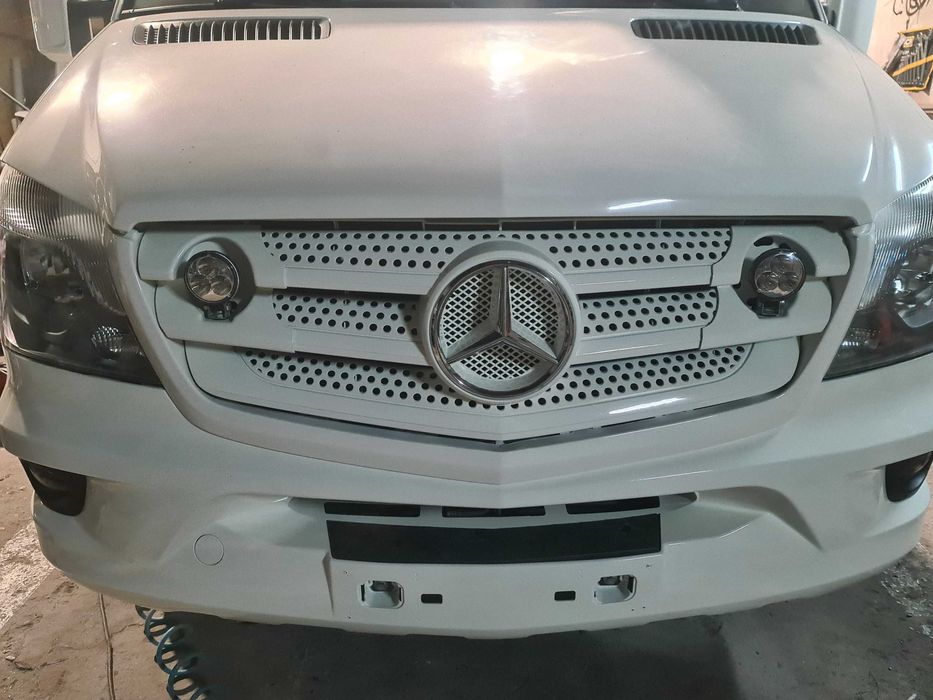 Atrapa Gril grill na halogeny MB Sprinter w906 lift lifting 13-18 idea