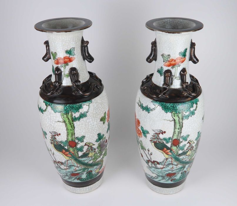 Par de Jarras Porcelana da China - Nanking